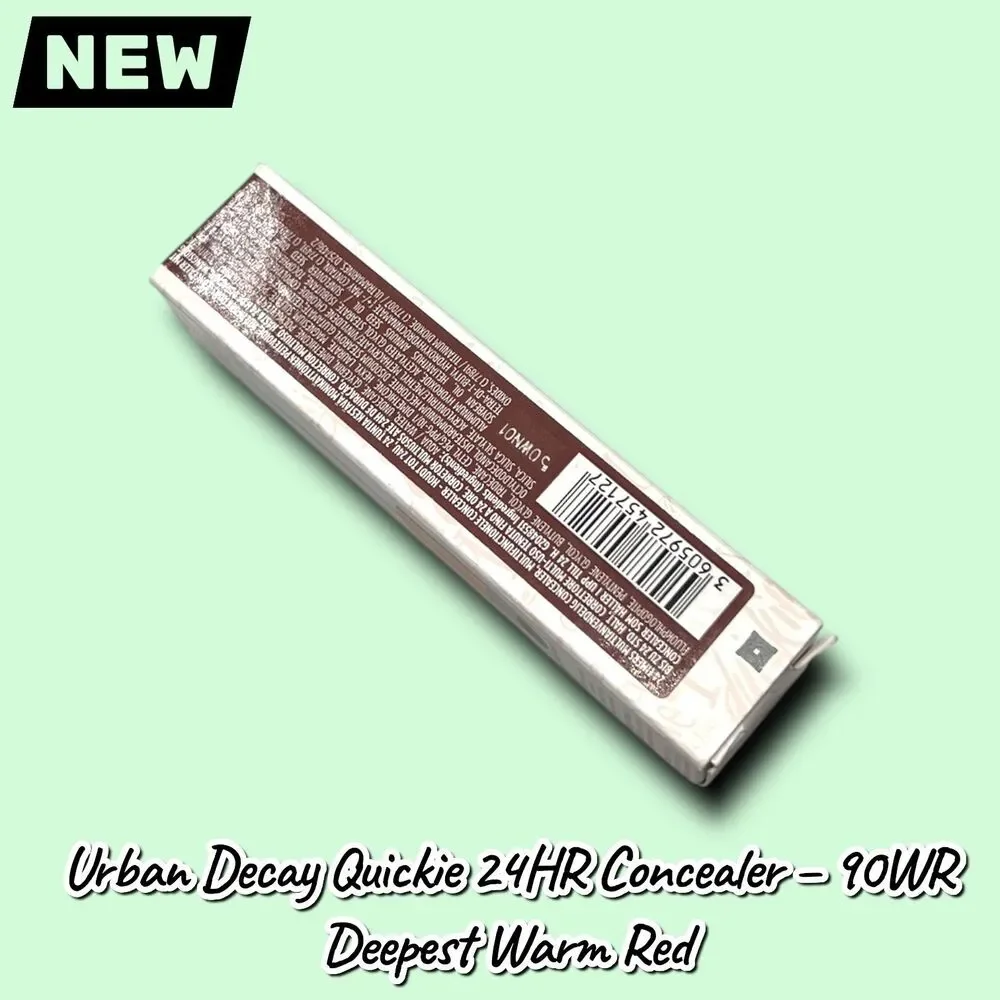 New Urban Decay Quickie 24HR Full-Coverage Waterproof Concealer – 90WR Deepest W